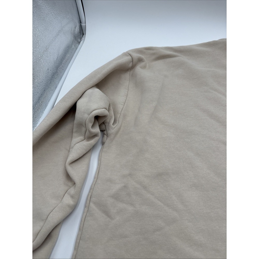 Gymshark Women's Oversized Sweat Shirt Beige Size Small Long Sleeve 85% Cotton - Picture 14 of 14
